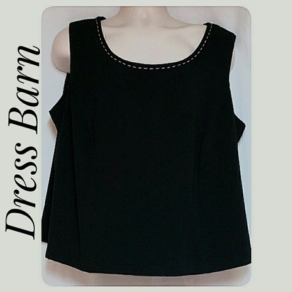 Dress Barn Tops - Plus-Size Shell Camisole Black Size 22W Like New Dress Barn Tops - Plus-Size Shell Camisole Black Size 22W Like New